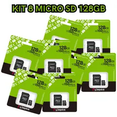 KINGSTON - KIT 8 MICRO SD 128GB 150MB/S CLASE 10 UHS-1 CANVAS SELEC PLUS