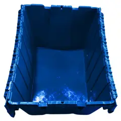 WENCO - CONTENEDOR PEHD CON TAPA ABISAGRADA 52 LT - PACK 10