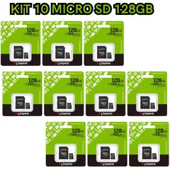KINGSTON - KIT 8 MICRO SD 128GB 150MB/S CLASE 10 UHS-1 CANVAS SELEC PLUS
