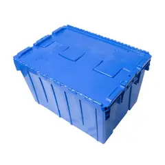 WENCO - CONTENEDOR PEHD CON TAPA ABISAGRADA 52 LT - PACK 3