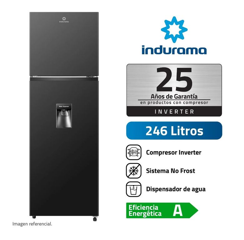 REFRIGERADORA RI-389DNI 246L NO FROST NEGRO