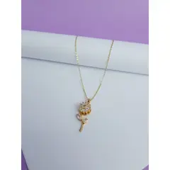 GENERICO - COLLAR GIRASOL CRISTALINO GIRATORIO