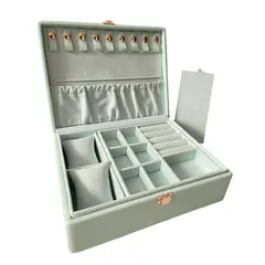 GENERICO - Joyero organizador para joyas dos niveles grande