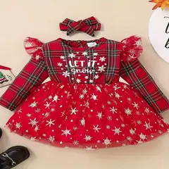 GENERICO - VESTIDO NAVIDAD PARA BEBE - VESTIDO NAVIDEÑO