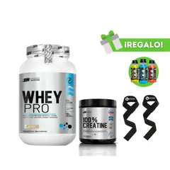 UNIVERSE NUTRITION - PROTEÍNA WHEY PRO 1KG VAINILLA + CREATINA UN 150G + STRAPS + 3 XB