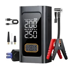 GENERICO - Arrancador de Baterias Portátil con Inflador Luz y Power
