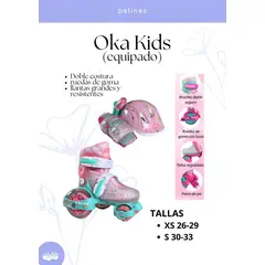 OKA - PATIN LINEAL KIDS EQUIPADO CREMA XS 26 A 29