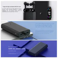 XIAOMI - Power Bank 20000 Mah 18 W Carga Rápida Original