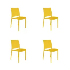SIMET - Pack Silla de Comedor Sofia Amarillo