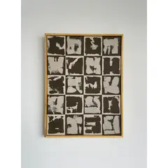 GENERICO - Cuadro Abstracto hecho a mano 42x32cm