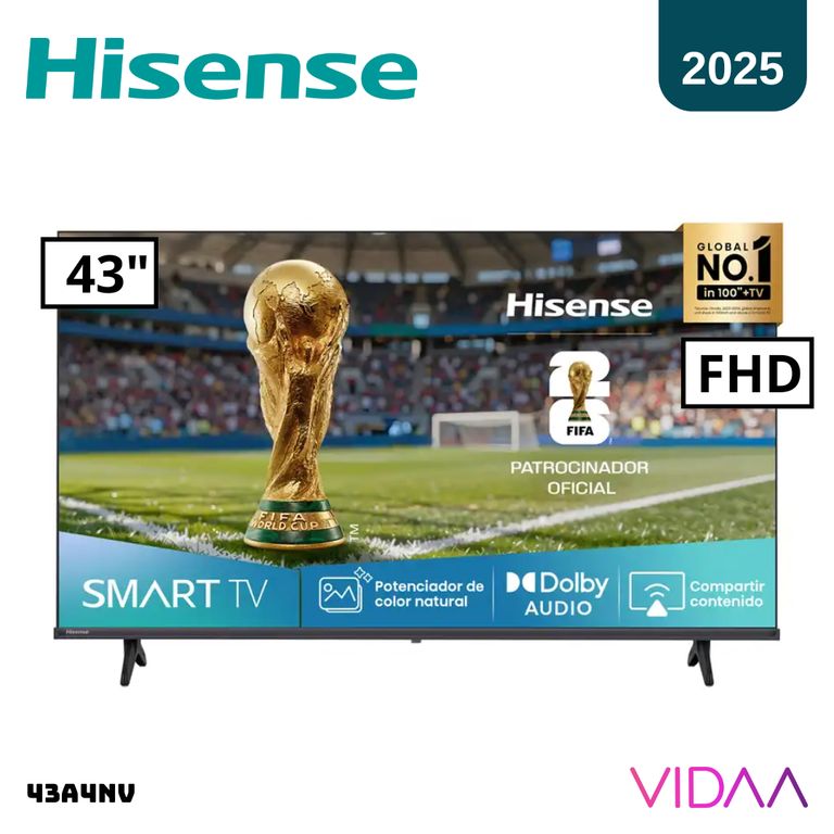 TELEVISOR 43 SMART TV VIDAA FHD LED - 43A4NV