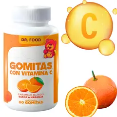 GENERICO - Gomitas Masticables Sabor Naranja con Vitamina C 60 gomitas