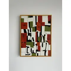 GENERICO - Cuadro Abstracto hecho a mano 42x32cm