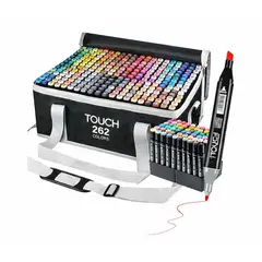 GENERICO - SET DE 262 DE PLUMONES TOUCH DOBLE PUNTA