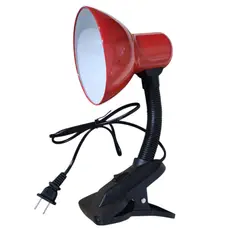 GENERICO - Lámpara de escritorio con sujetador a presion - ROJO