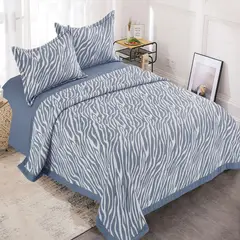 MINGDA - Set de cobertor 2 pz verano de 5 piezas 100% algodón