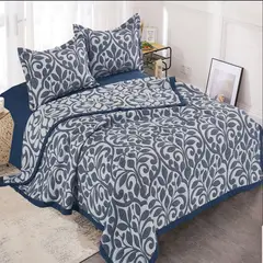 MINGDA - Set de cobertor 2 pz verano de 5 piezas 100% algodón