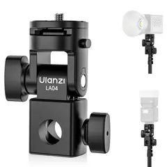 ULANZI - Adaptador LA04 para Trípode 14″ con Inclinación 180° para Luces LED Flashes y Cámaras