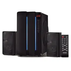 MICRONICS - Parlante 2.1 INFINITY 6. LED Azul, Radio FM. - MIC-S7601