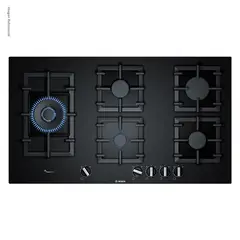 BOSCH - Encimera a Gas 90cm Vidrio Serie 6 PPS9A6B90