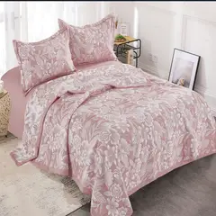 MINGDA - Set de Cobertor verano 2pz de 5 piezas+ Juego de sabanas + fundas 100% Calidad