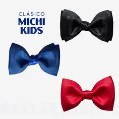 KAST PE - Corbata Michi Clásica para niños con elástico Azul
