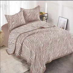 MINGDA - Set de Cobertor verano 2pz de 5 piezas+ Juego de sabanas + fundas 100% Calidad