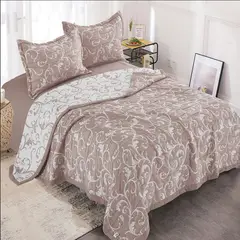 MINGDA - Set de Cobertor verano 2pz de 5 piezas+ Juego de sabanas + fundas 100% Calidad