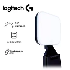 LOGITECH - Luz Litra Glow para Streaming con TrueSoft USB-A