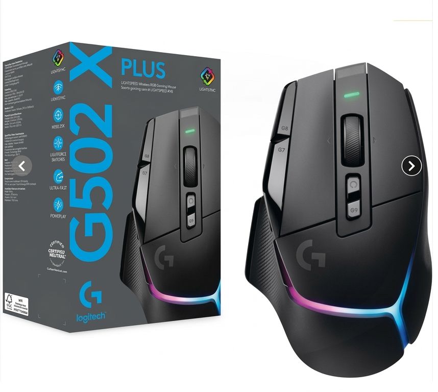 Mouse Gamer Inalámbrico G502 X Plus - Negro