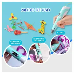 GENERICO - Lápiz Impresora 3d Pen-2 C Pantalla Soporte Filamentos