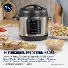 OSTER - Multiolla Turbo 7.5 L con 14 Funciones Predeterminadas CKSTPCECT75DF