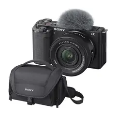SONY - Camara ZV-E10 con 16-50mm f35-56 II Gratis Estuche + Mem64GB