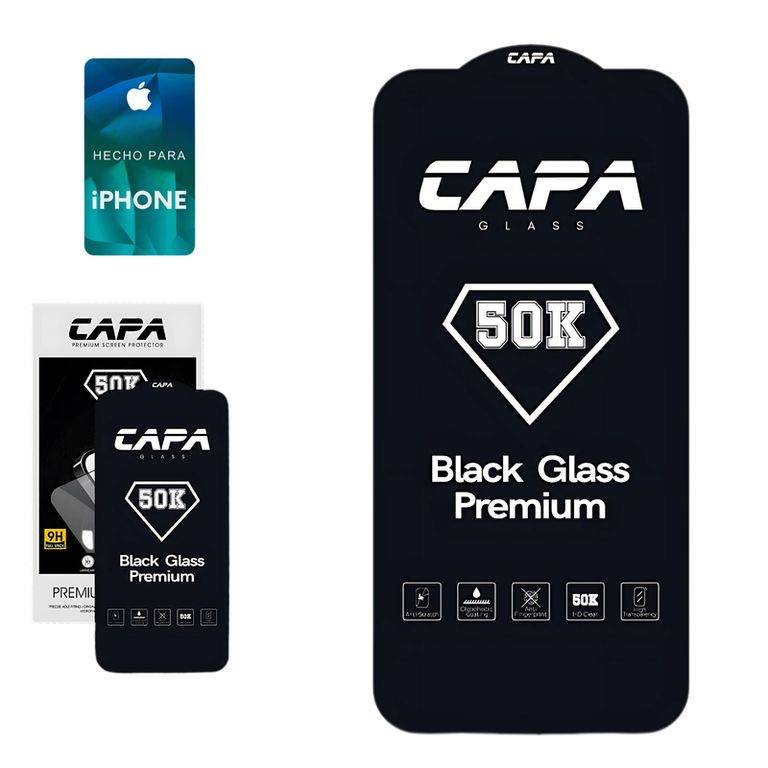 Mica Protector de Pantalla de Vidrio Premium 50K para iPhone 14