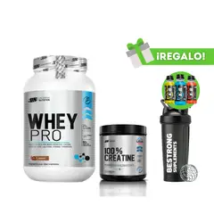 UNIVERSE NUTRITION - PROTEÍNA WHEY PRO 1KG CHOCOLATE + CREATINA UN 150G + SHAKER 3 XB