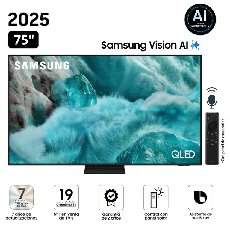 TELEVISOR QLED 75 QN75Q7FAAGXPE VISIÓN AI SMART TV