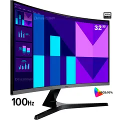 SAMSUNG - Monitor Curvo 32″ FHD 100Hz LS32D390GANXZA HDMI