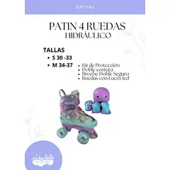 OKA - PATIN 4 RUEDAS HIDRAULICO BELLA TALLA S 30 A 34