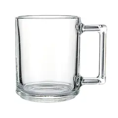 GENERICO - Juego de 6 Tazas de Asa Cuadradas 225 ml