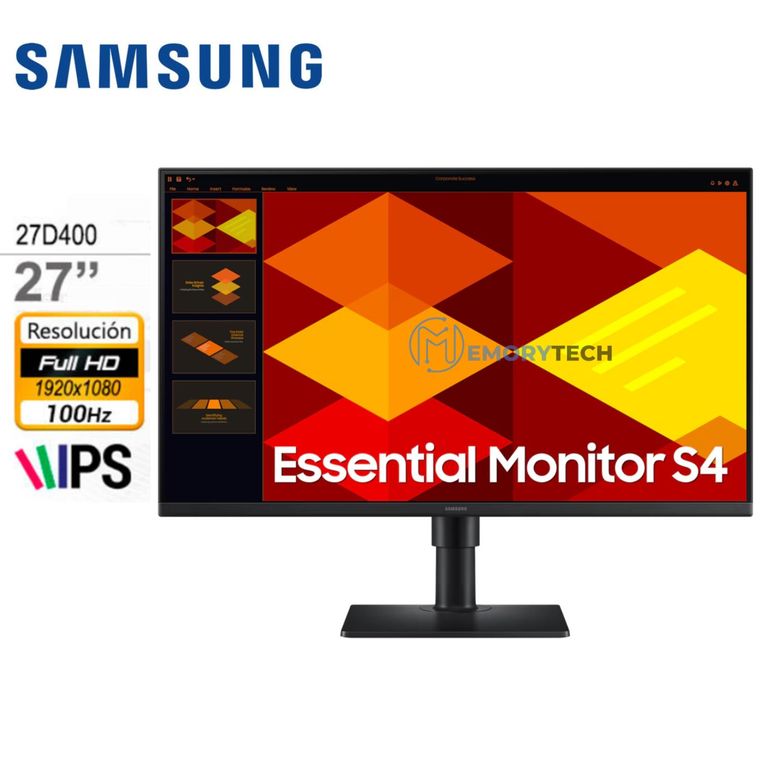 MONITOR 27 ESSENTIAL S4 D400 IPS GHD 100HZ PIVOTE LS27D400GALXPE