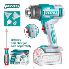 TOTAL TOOLS - PISTOLA DE CALOR 20V INALÁMBRICA A BATERIA CALENTADOR TOTAL TBLI2006