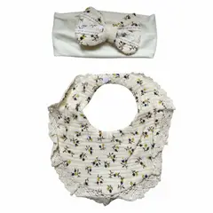 GENERICO - BABERO PARA BEBE CON LAZO -PRINT