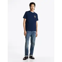 TOMMY HILFIGER - CAMISETA SCRIPT HILFIGER STACK TEE TH