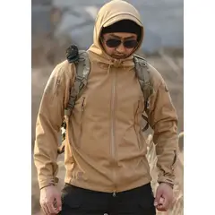 GENERICO - Casaca tactica Softshell impermeable chaqueta piel de tiburon clasica