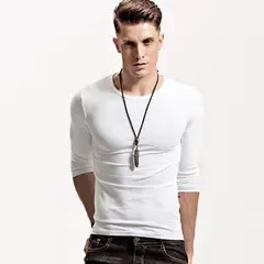 42AROZINA - Camiseta casual de manga larga para hombre