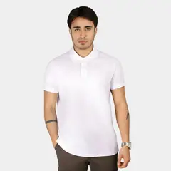 PAPIROS DENIM - Polo Camisero Hombre Piqué Slim Fit Weston