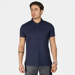 PAPIROS DENIM - Polo Camisero Hombre Piqué Slim Fit Weston