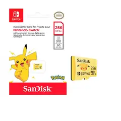 NINTENDO - Tarjeta MicroSDXC Pokémon Pikachu 256 GB Switch