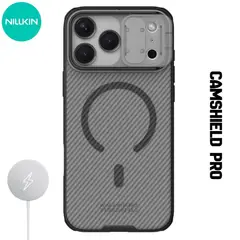 NILLKIN - Case Camshield Pro - iPhone 17 Pro Max (MagSafe) - Negro Transparente