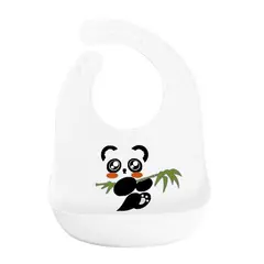 GENERICO - Babero de Goma para Bebés - Panda